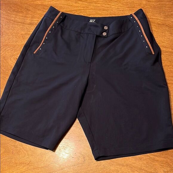 Vintage Tail Dark Navy Bermuda Shorts - Picture 1 of 10